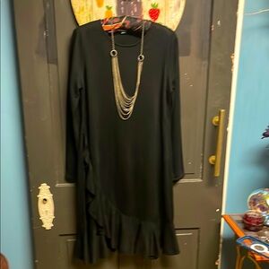 New Calvin Klein Black light sweater dress size LG